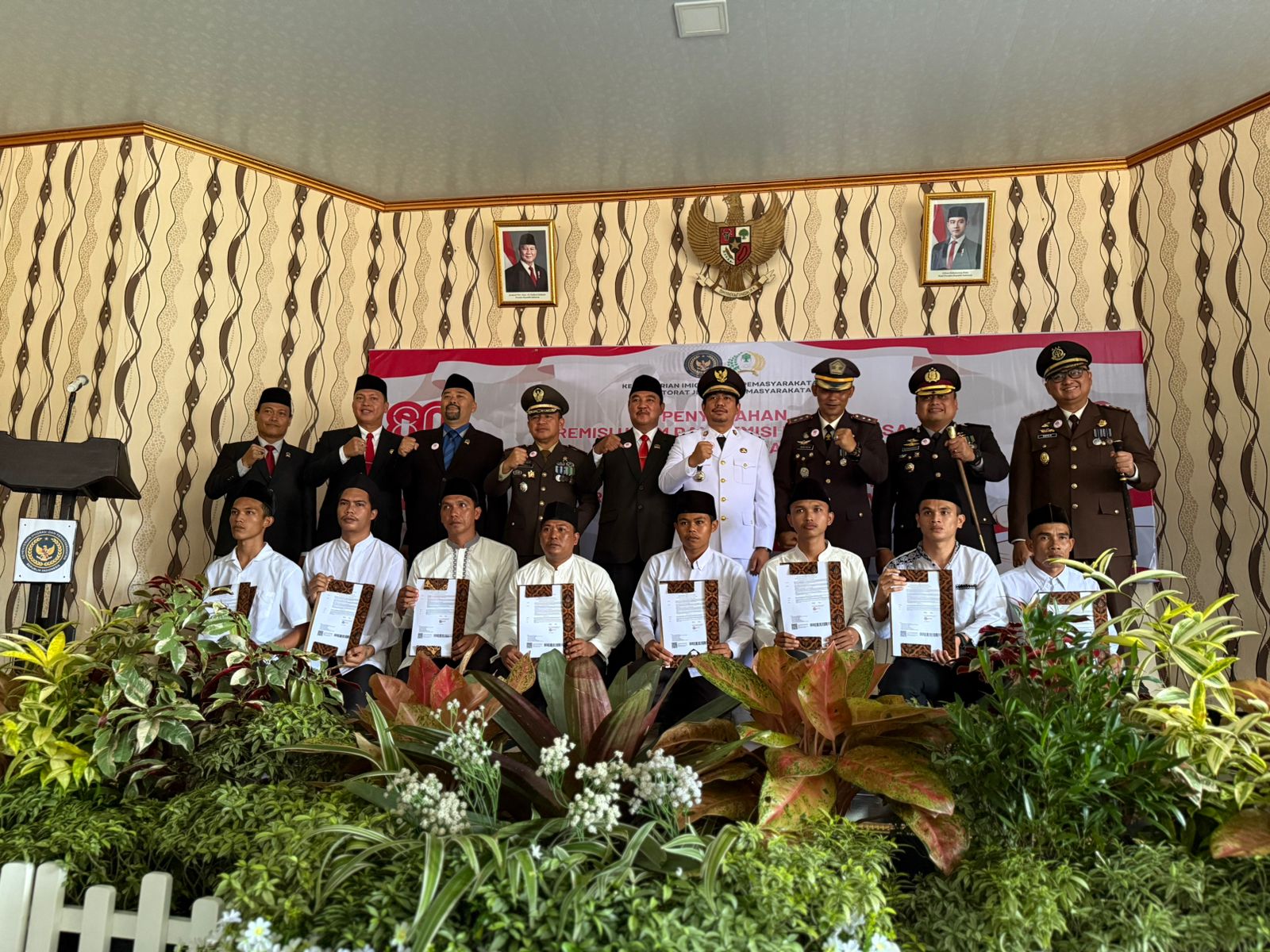 HUT RI Ke-80, Lapas Arga Makmur Beri 388 WBP Remisi Umum dan Remisi Dasawarsa Sebanyak 406