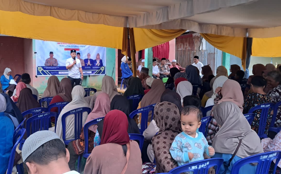 PMII Bersama Kapolres Bengkulu Utara Berbagi Sembako dan Buka Puasa