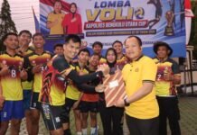 Sukses Digelar, Polsek Padang Jaya Sabet Juara I Turnamen Voli Kapolres Bengkulu Utara Cup 2026 Sukses Digelar, Polsek Padang Jaya Sabet Juara I Turnamen Voli Kapolres Bengkulu Utara Cup 2026