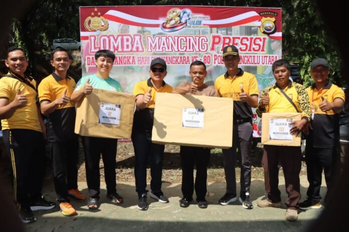 Polres Bengkulu Utara Gelar Lomba Mancing