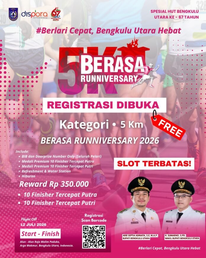 Pendaftaran "Berasa Runniversary 2026" Resmi Dibuka, Yok Ramaikan 
