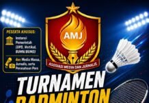 Sambut HUT RI ke-81, AMJ Gelar Turnamen Badminton Berhadiah Rp 10 Juta Sambut HUT RI ke-81, AMJ Gelar Turnamen Badminton Berhadiah Rp 10 Juta