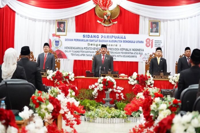 Bersama Pemkab, DPRD Bengkulu Utara Dengar Pidato Presiden