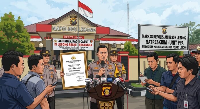 Buatkan saya gambar untuk foto utama pada berita online kami terkait dengan Akhirnya, Kadis Cabut di Lebong Resmi Tersangka Buatkan saya gambar untuk foto utama pada berita online kami terkait dengan Akhirnya, Kadis Cabut di Lebong Resmi Tersangka