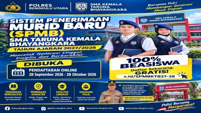Polres Bengkulu Utara Dorong Putra-Putri Daerah Raih Beasiswa Penuh di SMA Kemala Taruna Bhayangkara Polres Bengkulu Utara Dorong Putra-Putri Daerah Raih Beasiswa Penuh di SMA Kemala Taruna Bhayangkara
