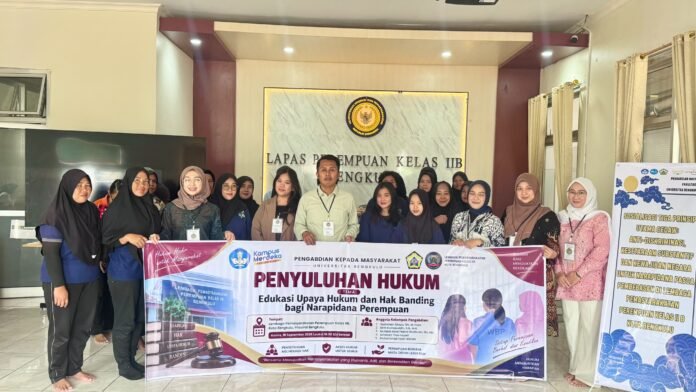 Dosen UNIB Edukasi Narapidana Perempuan Tentang Hak Banding